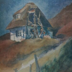 23) Fischerhaus Rantum Aquarell 1963 ( Dom rybaka w Rantum, akwarela, 1963 )