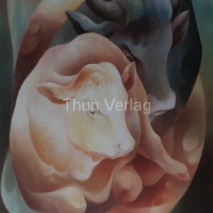 8) Kuh und Kalb Öl 1969 (Krowa i cielę, olej,1969)